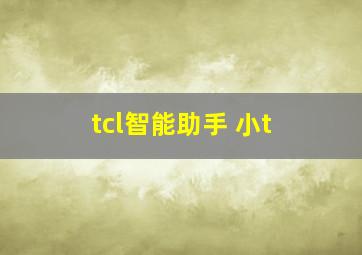 tcl智能助手 小t